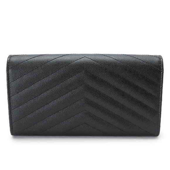 Saint Laurent Long Wallet Monogram Quilted Black - Picture 3 of 6